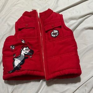 Red Dinosaur Kids Vest